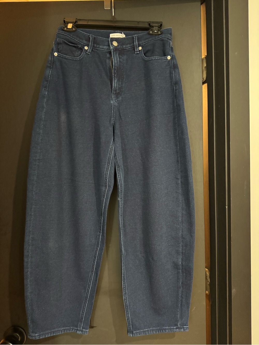 Good American Dark Blue Boyfriend Jeans